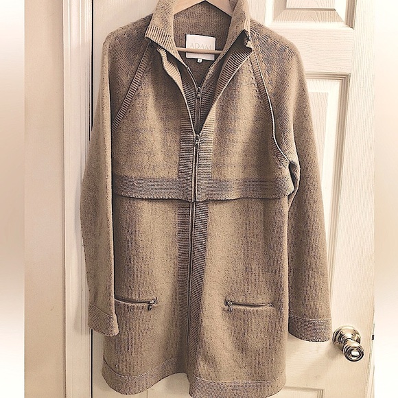 Adam by Adam Lippes Jackets & Blazers - ADAM LIPPES Utility mediano blend/ cashmere Long sweater/ jacket- Rare